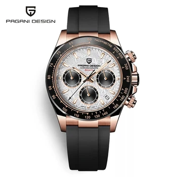 40MM PAGANI DESIGN de Brand de Top Bărbați Cuarț Ceas de mână rezistent la apa 100M Data Ceas Ceasuri Sport Mens Chronograph Relogio Masculino