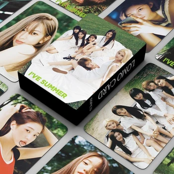 55pcs/set Kpop IVE Lomo Carduri de K-pop IVE Album Foto de VARĂ Photocards pentru Fanii de Colectare Cadou
