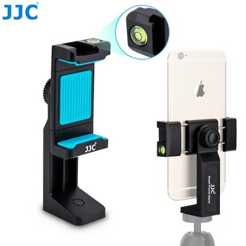 JJC Modernizate Telefon Mobil Clip Muntele cu Bule de Nivel de Spirit 360° Rotire Suport Smartphone-uri Stand cu 1/4 Șurub și Rece Shoe Mount
