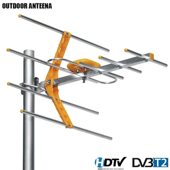 HD Digital Antena TV Pentru HDTV DVBT/DVBT2 470MHz-860MHz în aer liber Antena TV Digital HDTV Amplificat Antena