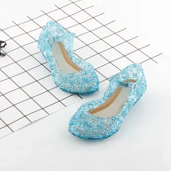 Koovan Sandale pentru Copii 2021 Nouă Tendință Copiii de Cristal Jeleu Sandale Printesa Frozen Elsa Petrecere în costume de Dans Pantofi Pentru Fete
