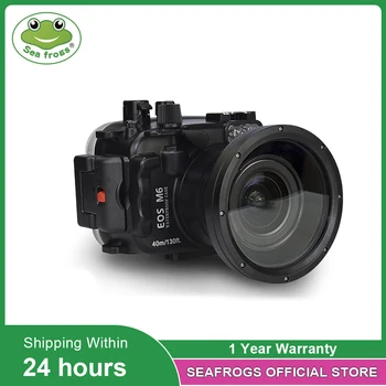 Pentru Camera Canon EOS M6 rezistent la apa de Locuințe Caz Subacvatice 40m Fotografie Protector Impermeabil Caz 67mm Lentile Port de Interfață