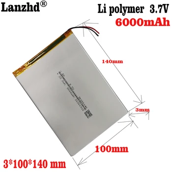 1-10buc 3.7 v Li-Polimer baterie cu litiu 30100140 6000mAh Pentru Teclast M40 dragoste aterizare PDA smart calculator comprimat polimer 3.7 v