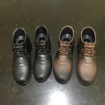 Culoare negru/Maro 1/6 Scară În linie Plastic Pantofi din Piele Cu Forma Piciorului Interior de 12 cm Comun Cifră de sex Masculin Corpul