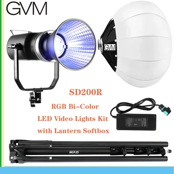 GVM SD200R Reflector LED RGB Bi-Color LED Lumini LED-uri de Studio Lumina Reflectoarelor Fotografie Profesionala pentru Youtube Live 200W