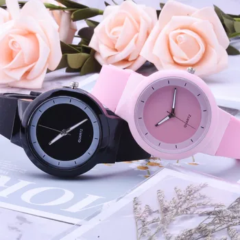Reloj Dama Alb Ceasuri de Femei de Moda de Silicon Trupa Cuarț Încheietura mîinii Ceas pentru Femei Ceasuri Cuarț Ceasuri Reloj Para Mujer