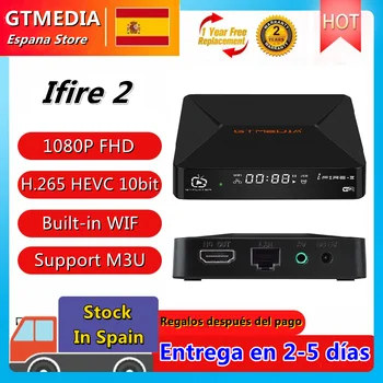 GTMEDIA Ifire 2 M3U TV Box 1080P FHD H. 265 2.4 G Wifi, Ethernet MPEG 4 Xtream Media Player Sprijin M3U Set Top Box Stoc în Spania