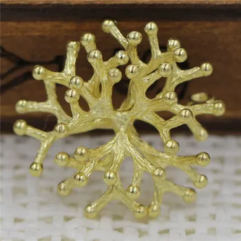 20buc Alama Turnate Metal Ramură de Copac Coral Pandantiv Farmece de Aur de Argint de Culoare DIY Femeile de pe Cercei Accesorii Bijuterii