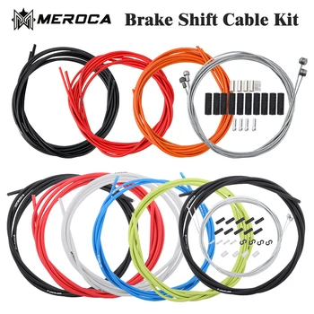 MEROCA Biciclete Shift Gear Schimbător/Frână Linie Tub de Sârmă Kituri Drum de Munte Biciclete de Schimbare Linie Tub Set Cablu de Locuințe Grup Seturi