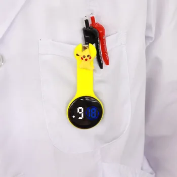 Moda LED Asistenta Ceas de Buzunar Fete Drăguț Desene animate Silicon Brosa Tunica Digital Doctor Ceas Medicale Cadou