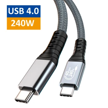 C USB Cablu de Încărcare Rapidă USB4 Tip C Cablu de 40Gbps de Transfer de Date USB4.0 Video Cablu Audio PD 100W/240W 8K Compatibil Thunderbolt 4