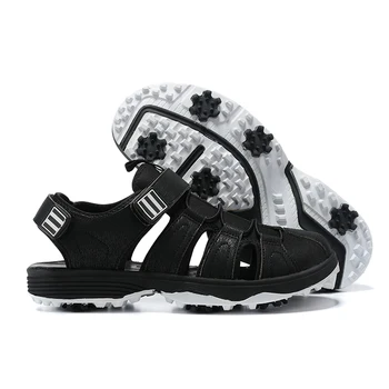 Vara Nou În Aer Liber, Teren De Golf Sandale Bărbați Respirabil Pantofi De Golf Rezistent La Alunecare Adidasi Sport În Aer Liber Piroane De Golf, Pantofi Sport