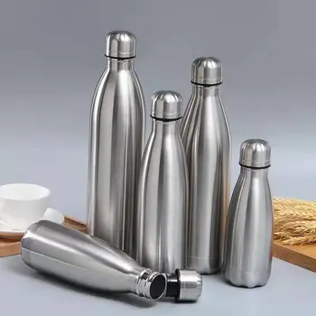 Din Oțel inoxidabil, Sticla de Apa Portabil BPA Gratuit Apa de Băut Sticla Sală de Sport Ciclism Drinkware Școală Copii Cadouri Metal Cola