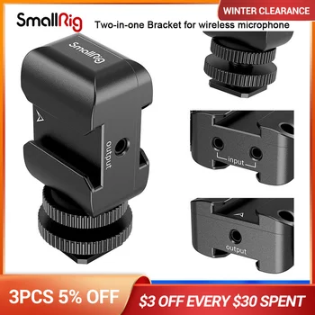 SmallRig Două-in-one Suportul pentru Microfon Wireless cu Rece Shoe Mount Compatibil cu Mers Wireless MERGE 2996