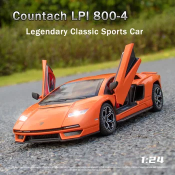 Nou 1:24 Countach LPI 800-4 Model de Masina de Jucarie Model de Masina de Transport Gratuit Diecasts & Jucărie Model de Vehicul Auto Metalic Pentru Colectare Băiat Jucărie