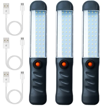 LED Portabil cu Lumina de Lucru Puternic Felinar Camping USB Reîncărcabilă Lampă de Lucru Cu Magnet, Cârlig rezistent la apa Reparații Camping Lumini