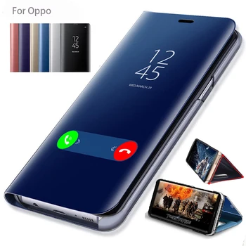 Smart Mirror Flip Caz de Telefon Pentru OPPO Realme 7 6i 5i 6 5 C3 C15 Reno5 Pro A31 A32 A52 A53 A72 A91 A92 A93 A5 A9 2020 de Acoperire