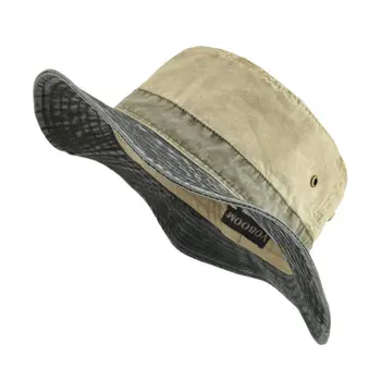 VOBOOM Găleată Pălării pentru Bărbați Spălat Bumbac în aer liber Panama Pălărie de Vară de Pescuit, de Vânătoare Capac UV400 Protecție solară Capace Pălărie Panama