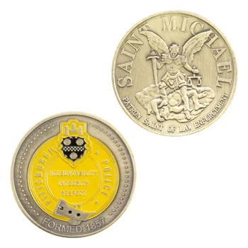 NE Monede Pittsburgh Departamentul de Poliție Suveniruri și Cadouri Saint Michael Cupru Placat cu Moneda Monedă Comemorativă