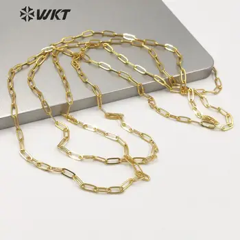 BC152 Super FIERBINTE alamă fațete link-ul lanț de aur galvanizare oval link-ul de bijuterii de lanț colier pentru DIY design