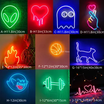 Led Neon Semn de Camera de Decorare Dormitor Decor de Lumină Lampă Cadou de Ziua de nastere pentru Copii, Prieteni Agățat de Perete de Lumină LED, Semn Art Decor