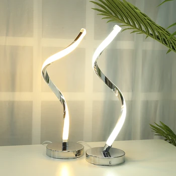 Personalitate Ochi Protecyion Lectură Iluminat Spirală de Lumină Masă Creative Lampă cu LED-uri Alb Cald Camera de zi Lumina de Lectură