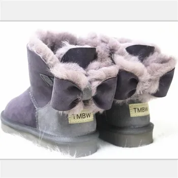 Ieftine Pantofi Femei 2022 Calitate Superioară Reală de piele de Oaie pentru Femei Cizme de Iarna piele de Oaie Autentic Femei Cizme de Zăpadă Caldă de Lână Cizme