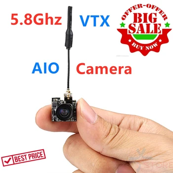 5.8 G 25 MW 40CH 800TVL Transmițător LS-S2 Camera FPV 3.6 g FPV AIO Micro Camera Ultralight NTSC / PAL de Comutare