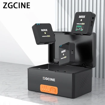 ZGCINE ZG-R30 Pro Încărcare Cutie Pentru Mers Wireless MERGE de 2 Singură Încărcare Rapidă Cutie 3400mAh Built-in Baterie Power Bank DU-te l ll