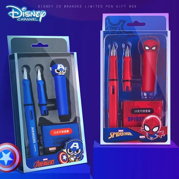 Disney Captain America, Spider-Man Stilouri de Lux, Cadou Jucarii Papetarie Pixuri pentru Scris, Rechizite Stilou Set