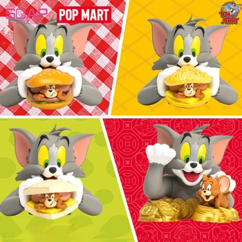 POP MART Tom si Jerry - Mini Bust Figurină Acțiune Drăguț Kawaii Animal de Jucărie Drăguț Cadou Jucărie