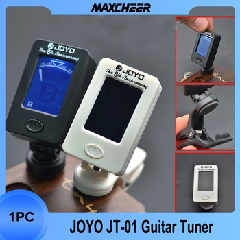 JOYO JT-01 LCD Clip-on Tuner Chitara Bass Tuner Tuner Vioara Ukuele Cromatice Universal 360 de Grade Rotativ Sensibile