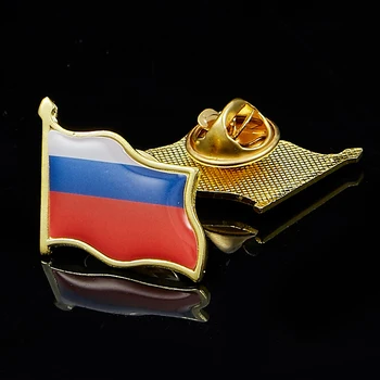 Rus Pin Rever Artă Pavilion Insigne Brosa Greu pentru Patriotic Display Accesorii