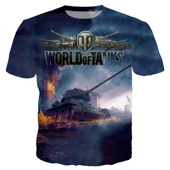 YX FATA 2019 Moda Mens t shirt Top game World Of Tanks Imprimare tricouri casual de vara streetwear t-shirt Picătură de transport maritim TK-58
