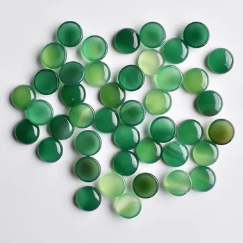 Noua moda de bună calitate naturale de onix verde rotund cabochon 16mm piatra margele pentru a face bijuterii 30pcs/lot en-Gros transport gratuit