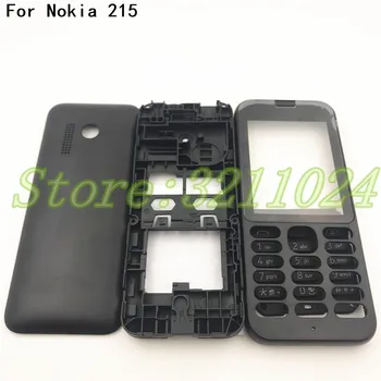 De bună calitate Complet Nou de Locuințe Caz Acoperire Pentru Nokia 215 N215 215 Locuințe Baterie Cove Caz cu Tastatura engleză+Logo
