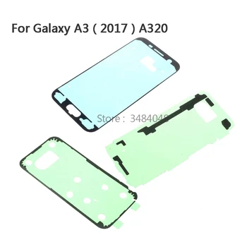 3 buc/set OEM pentru Samsung Galaxy A3 (2017) A320 Baterie Capac Spate + Carcasa Sigilat, rezistent la apa + Cadru Frontal Autocolant Adeziv