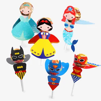 36pcs Supererou Spiderman Consumabile Partid Ziua de nastere Tort Bomboane Lollipop Decor Cărți cu Autocolante Favoruri Copii Fete Băiat Cadou