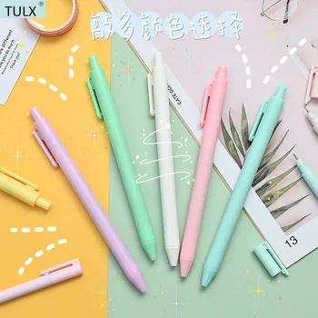 TULX 6PCS drăguț pixuri cu gel stilou drăguț staționare consumabile rechizite școlare papetărie, rechizite școlare kawaii
