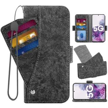 Flip Cover Portofel Din Piele De Caz Pentru Samsung Galaxy A6 A8 A9 Plus 2018 A3 2015 A5 A7 2016 2017 Magnetic Card Titular De Cazuri De Telefon