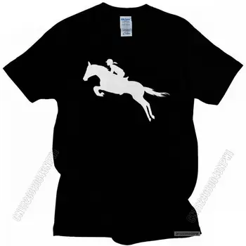 Horse Show Jumping T Camasa Barbati Pre-Micșorat De Bumbac Frumos De Moda T-Shirt Ecvestru Rider Tee Topuri Montate Streetwear Merch