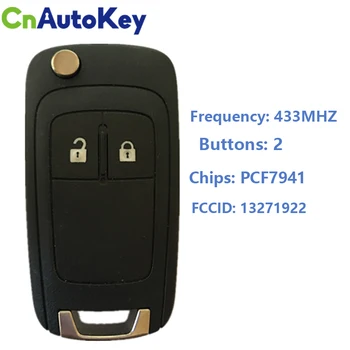 CN028003 Aftermarekt 2 Înlocuire Buton, Telecomanda breloc Pentru Opel Corsa D 434 MHz V-aleo Transponder PCF 7941 V-aleo13271922