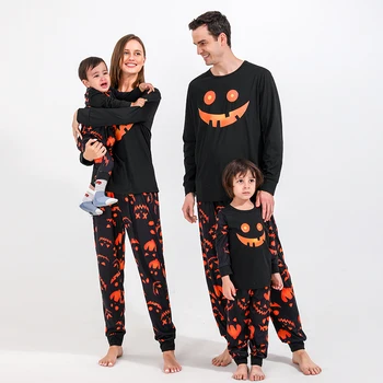 Familia Petrecere De Halloween Strălucire Costum De Familie Potrivire Haine Cu Maneci Lungi Tata Mama Copii Pijamale Copii Haine Vladan