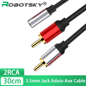RCA Cablu 2RCA Masculin Feminin de 3,5 mm audio cablu aux de 3,5 mm jack rca cablu Pentru MP3 Edifer telefon, Home Theater, DVD, cablu audio 2RCA