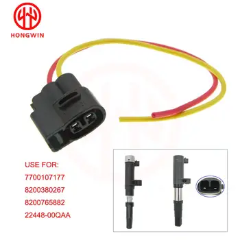 2 cod pin pentru a Conectorului Bobinei de Aprindere Plug Cablu de Sârmă Exploatați Pentru Renault, Opel, Nissan 8200765882 7700875000 8200380267 7700107177