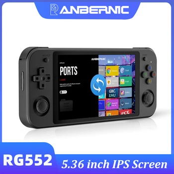 ANBERNIC RG552 Sistem Dual Handheld Consola de 4200 De Jocuri Retro 5.36