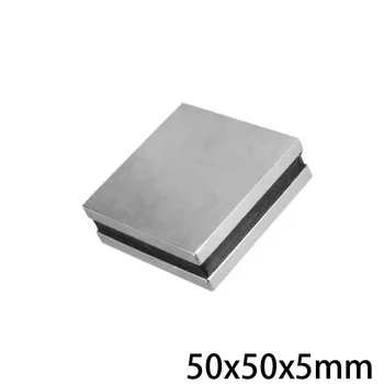 1/2/3/5PCS 50x50x5 Super Cuboid Bloc Magnetic 50x50x5mm Magnet Neodim 50mm*50mm Permanenti Neodim Magneți Puternici 50*50*5