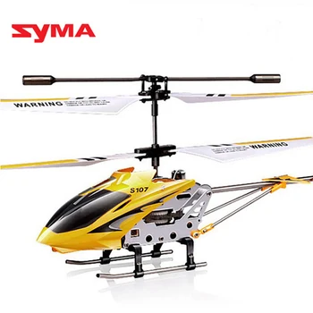 Original Syma S107G trei canale de control de la distanță elicopter anti-coliziune anti-drop echipat cu giroscop aliaj de aeronave