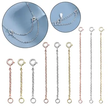 Bijuterii Constatările și Componente Aur, Argint Extender Lanț de Siguranță Extender Bijuterii Accesorii pentru Bratara Colier DIY