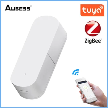 Aubess Zigbee Smart Senzor de Vibrații Detecție Tuya APP de Notificare,Mișcare în Timp Real Șoc Alarmă,Înregistrare Istorie Casa Inteligentă